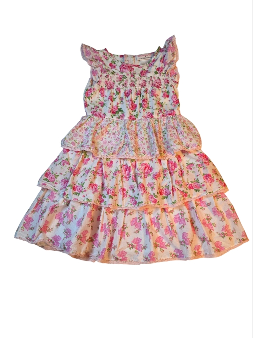American Girl X Love Shack Fancy Floral Tiered Ruffle Dress